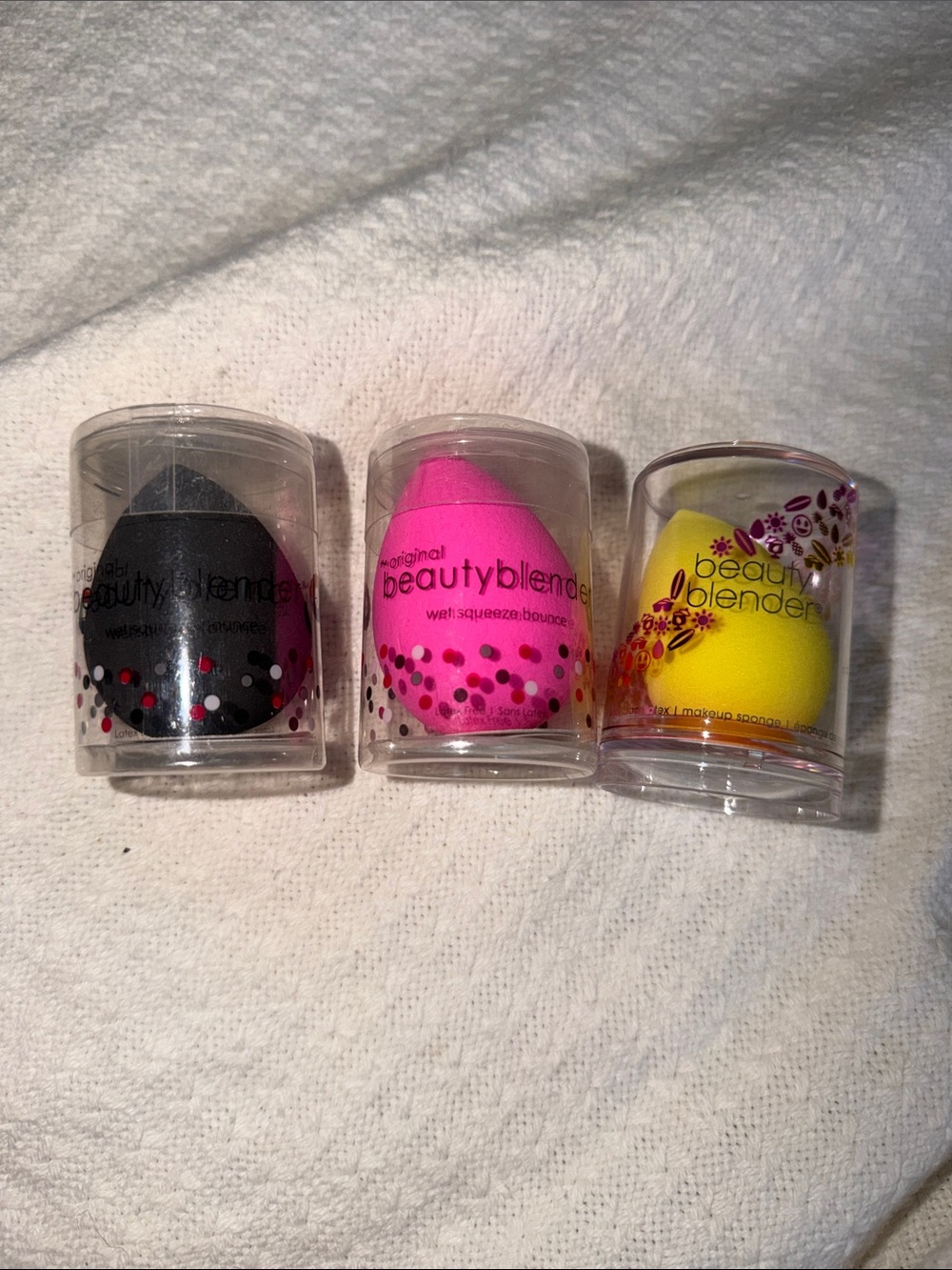 beautyblender Trio Makeup Sponges in Black, Pink & Yellow